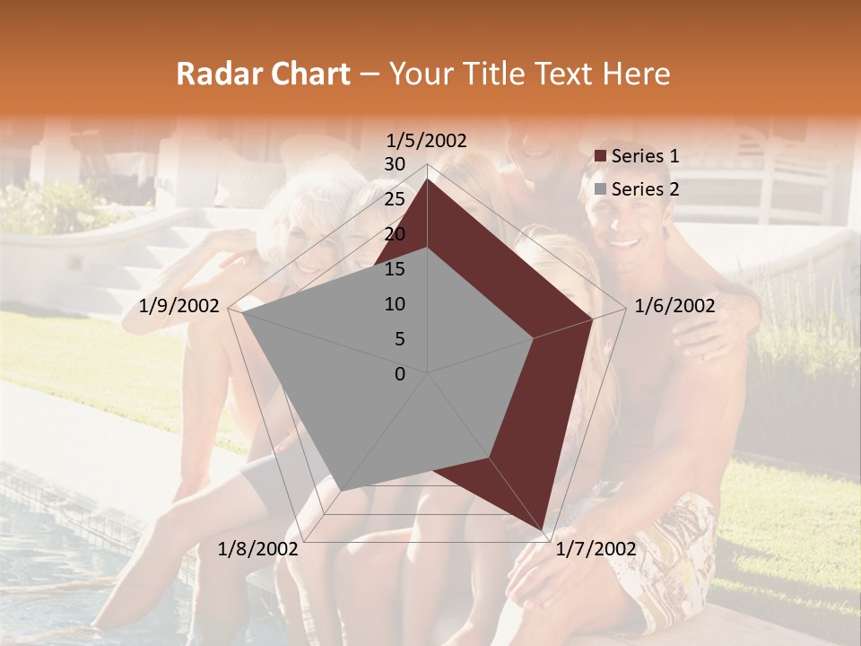 A Family Is Posing For A Picture In Front Of A House PowerPoint Template