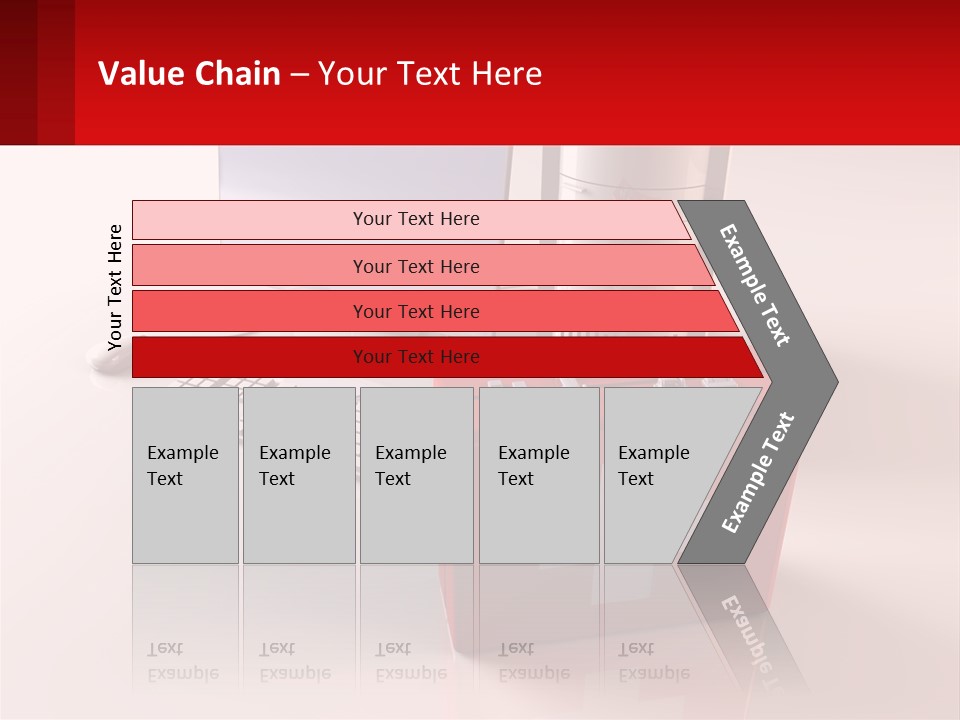 A Red Briefcase With A Computer On Top Of It PowerPoint Template