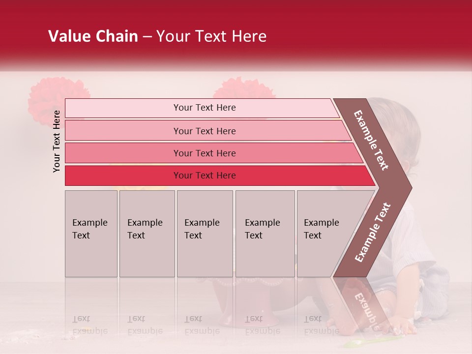 A Baby Boy Sitting In Front Of A Cake PowerPoint Template