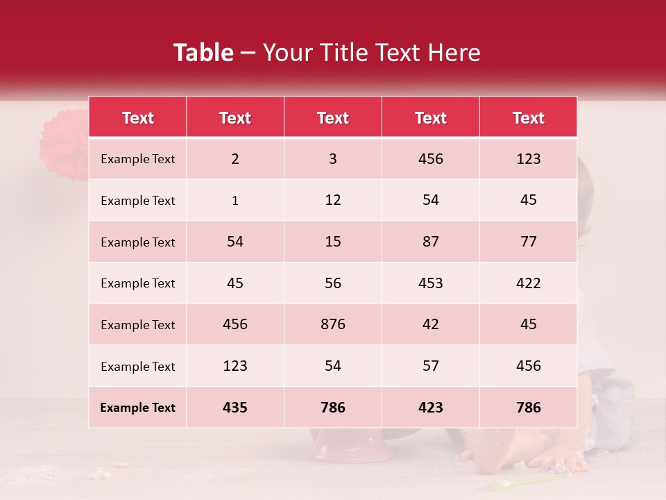 A Baby Boy Sitting In Front Of A Cake PowerPoint Template