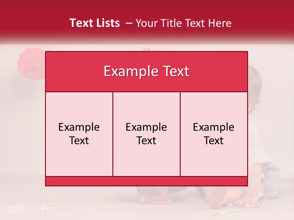 A Baby Boy Sitting In Front Of A Cake PowerPoint Template