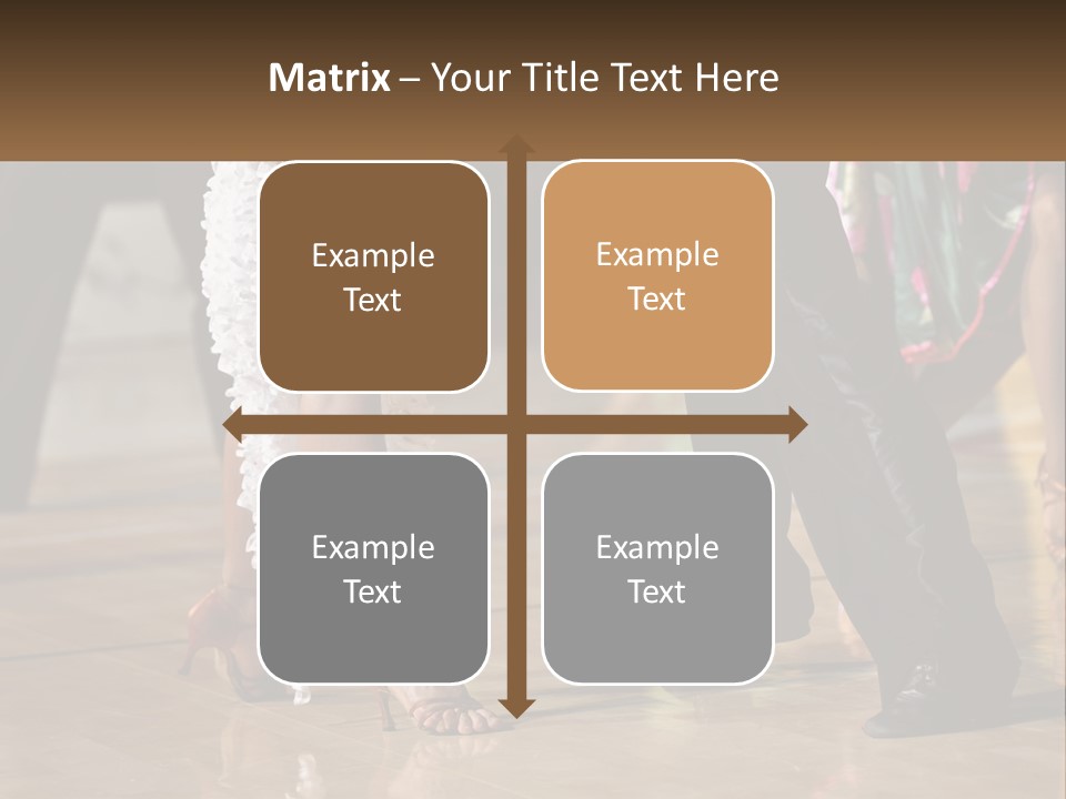 A Group Of People Dancing On A Dance Floor PowerPoint Template