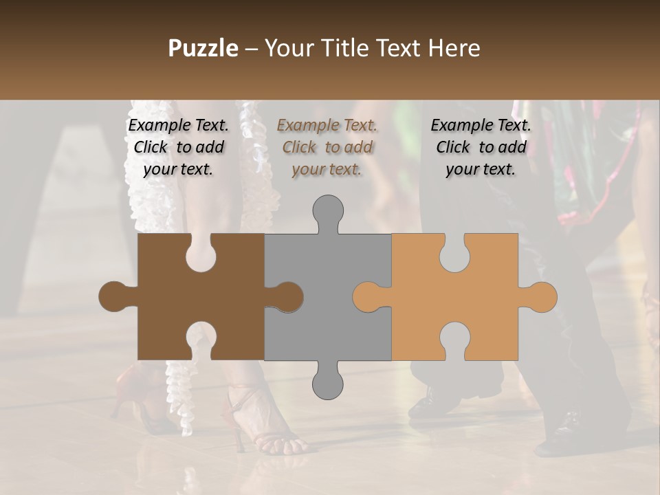 A Group Of People Dancing On A Dance Floor PowerPoint Template