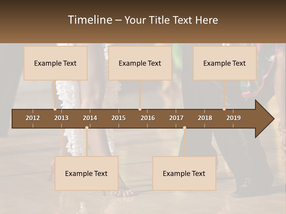A Group Of People Dancing On A Dance Floor PowerPoint Template