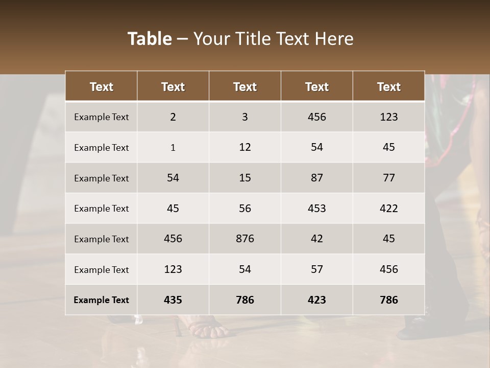 A Group Of People Dancing On A Dance Floor PowerPoint Template