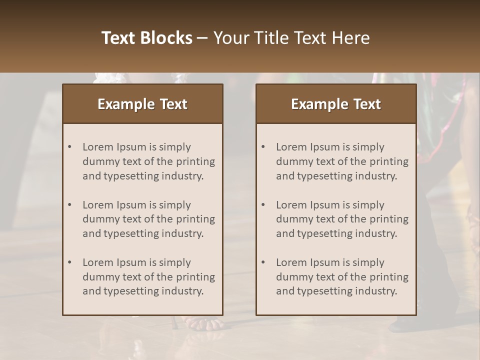 A Group Of People Dancing On A Dance Floor PowerPoint Template