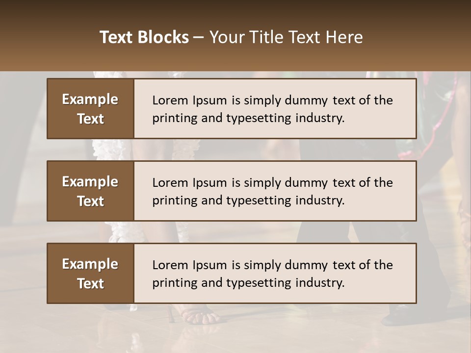 A Group Of People Dancing On A Dance Floor PowerPoint Template