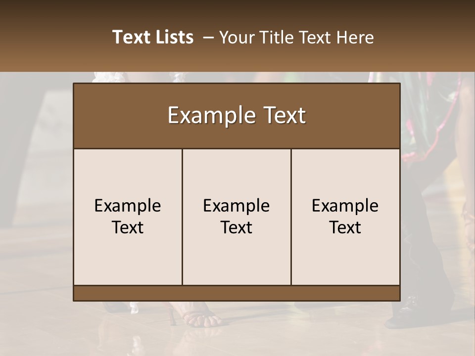 A Group Of People Dancing On A Dance Floor PowerPoint Template