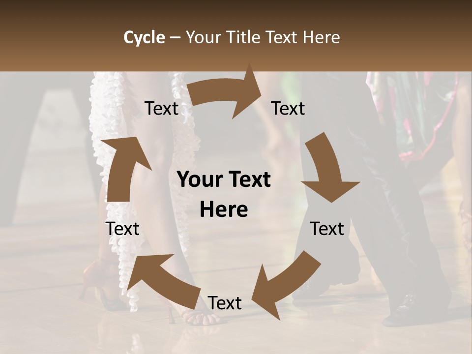 A Group Of People Dancing On A Dance Floor PowerPoint Template