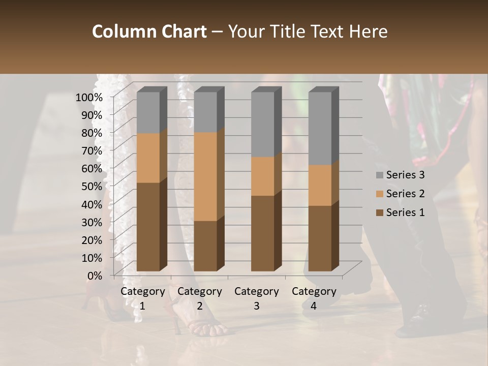 A Group Of People Dancing On A Dance Floor PowerPoint Template