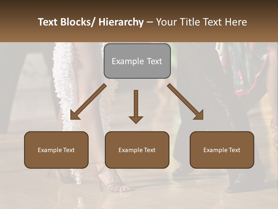 A Group Of People Dancing On A Dance Floor PowerPoint Template