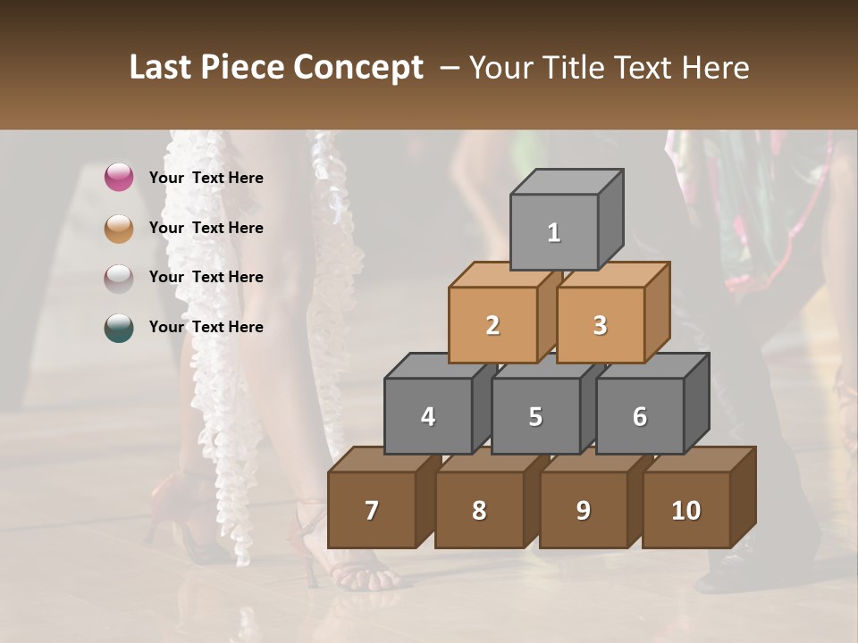 A Group Of People Dancing On A Dance Floor PowerPoint Template