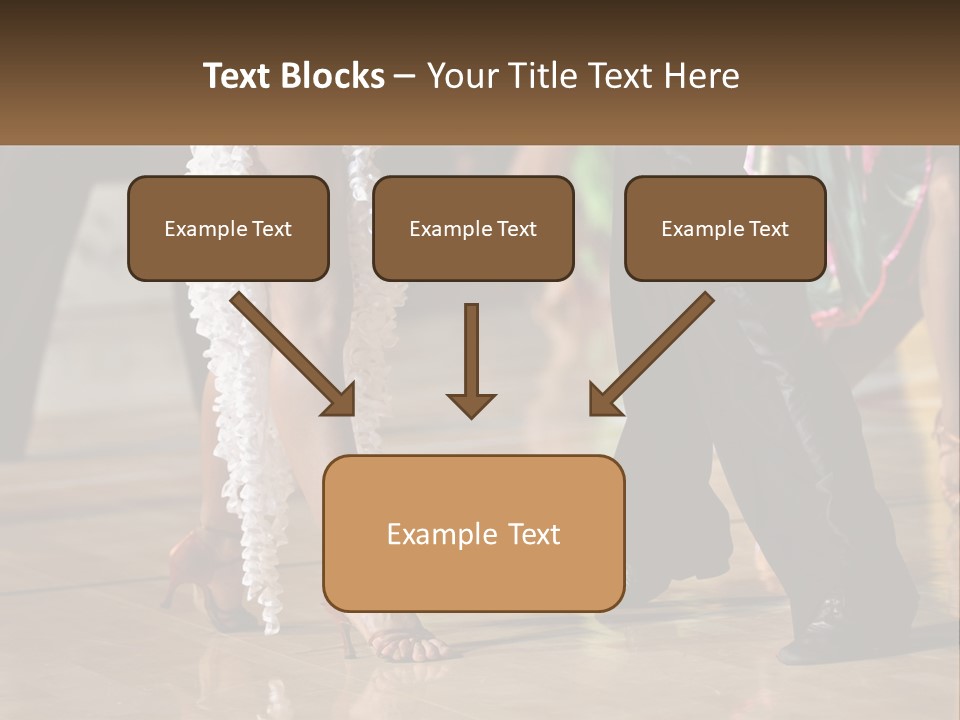 A Group Of People Dancing On A Dance Floor PowerPoint Template