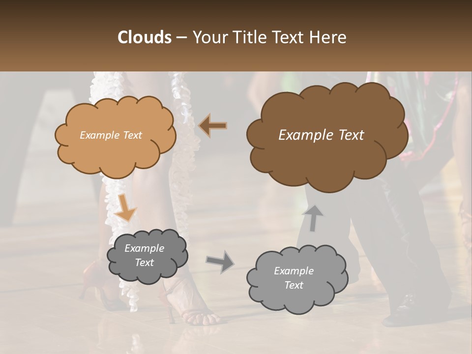 A Group Of People Dancing On A Dance Floor PowerPoint Template