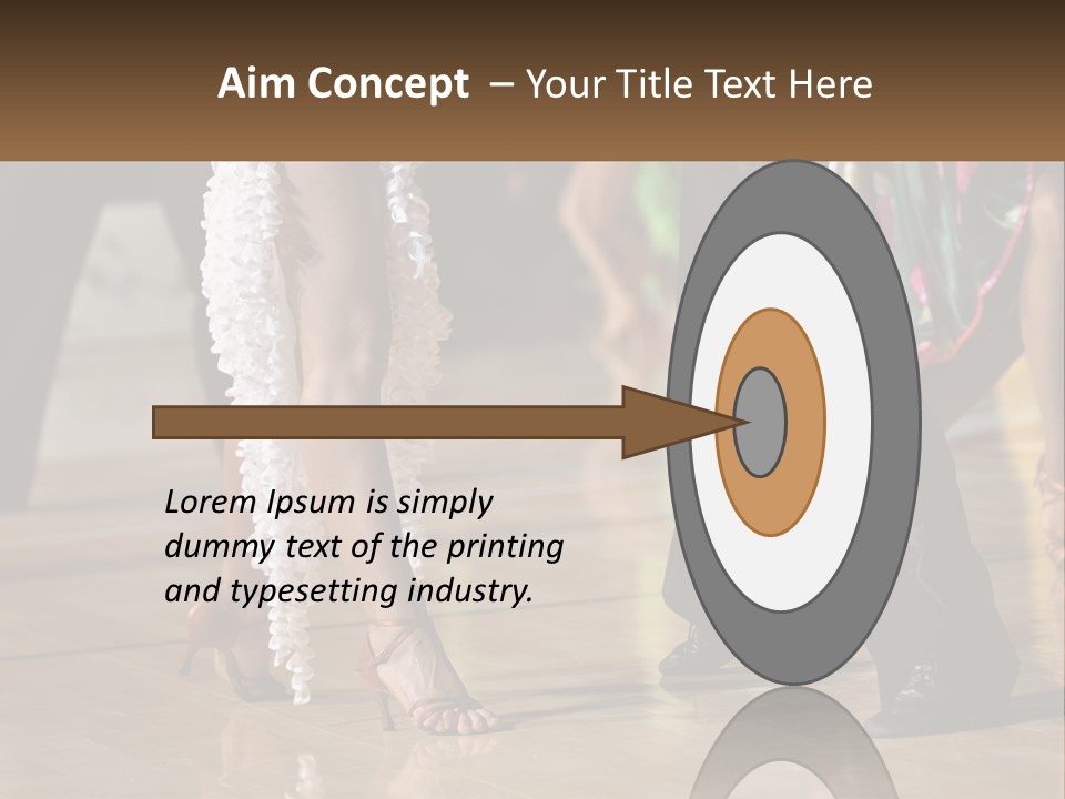 A Group Of People Dancing On A Dance Floor PowerPoint Template