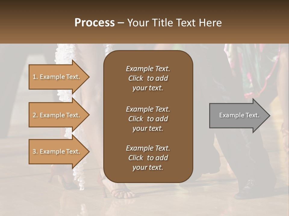 A Group Of People Dancing On A Dance Floor PowerPoint Template