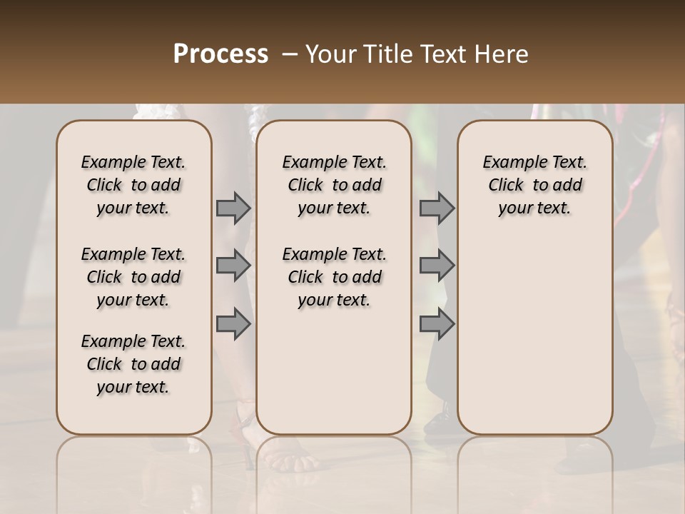 A Group Of People Dancing On A Dance Floor PowerPoint Template