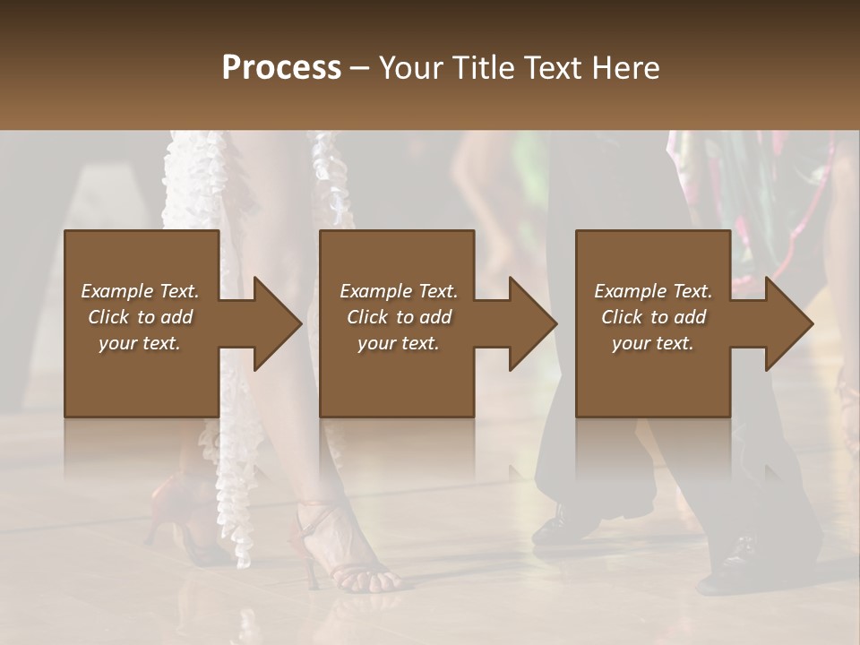 A Group Of People Dancing On A Dance Floor PowerPoint Template