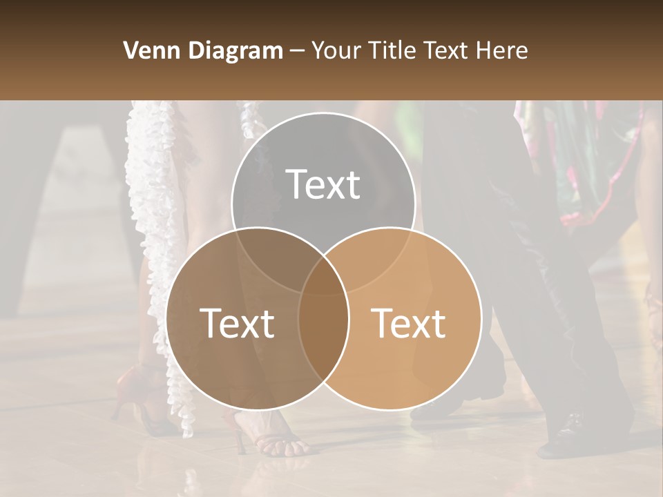 A Group Of People Dancing On A Dance Floor PowerPoint Template