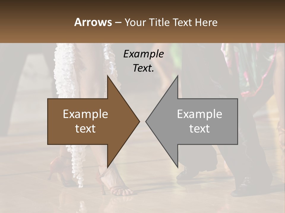 A Group Of People Dancing On A Dance Floor PowerPoint Template