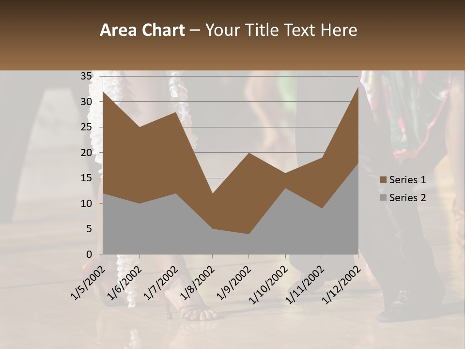 A Group Of People Dancing On A Dance Floor PowerPoint Template