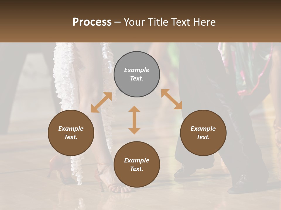 A Group Of People Dancing On A Dance Floor PowerPoint Template