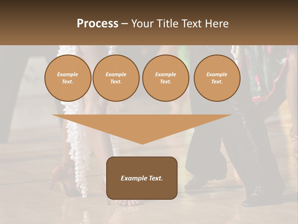 A Group Of People Dancing On A Dance Floor PowerPoint Template