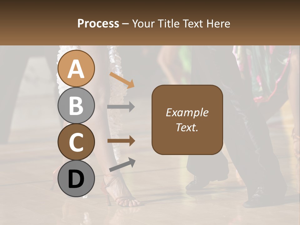 A Group Of People Dancing On A Dance Floor PowerPoint Template