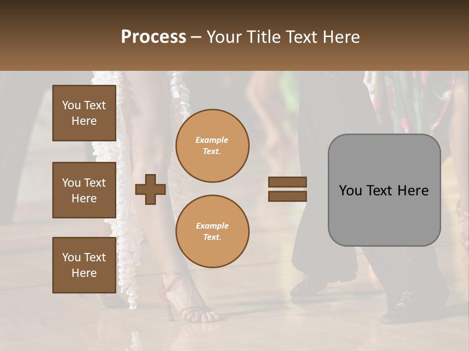 A Group Of People Dancing On A Dance Floor PowerPoint Template