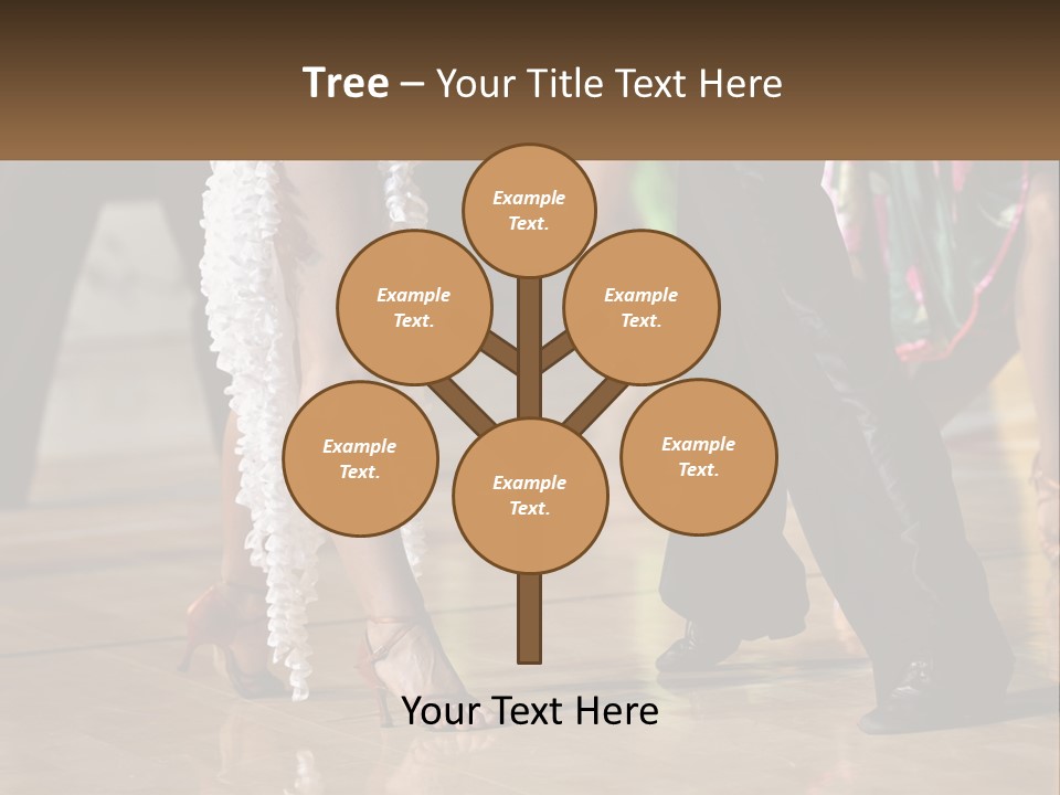 A Group Of People Dancing On A Dance Floor PowerPoint Template