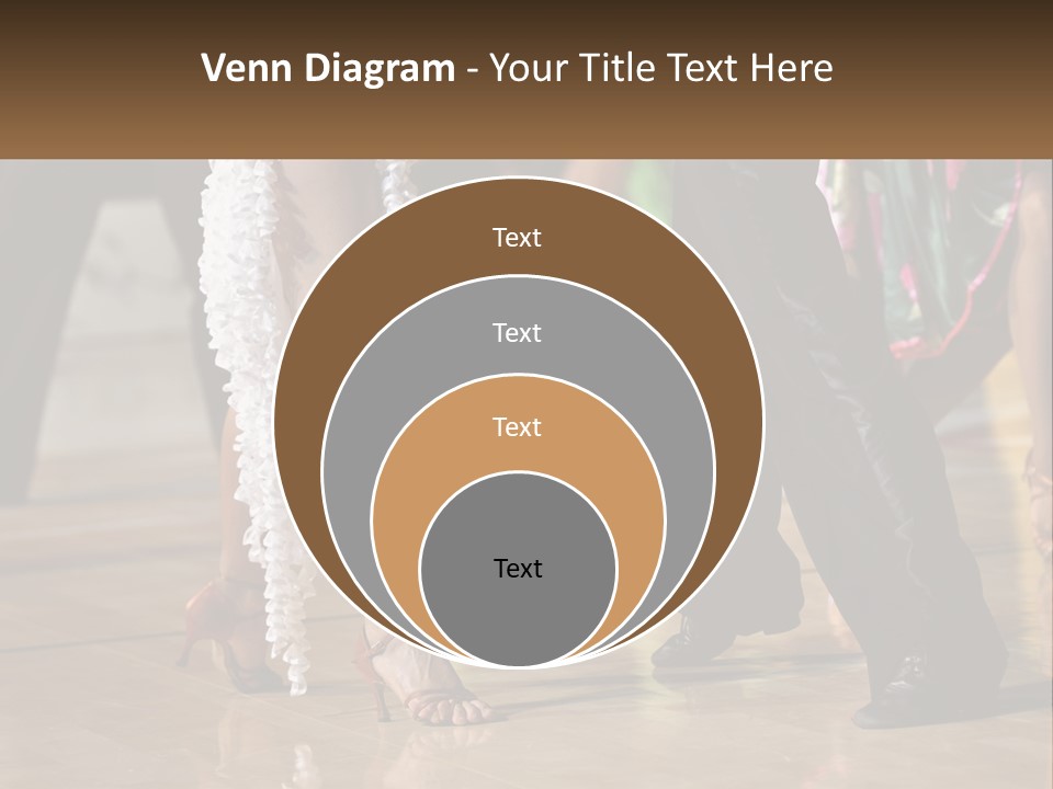 A Group Of People Dancing On A Dance Floor PowerPoint Template