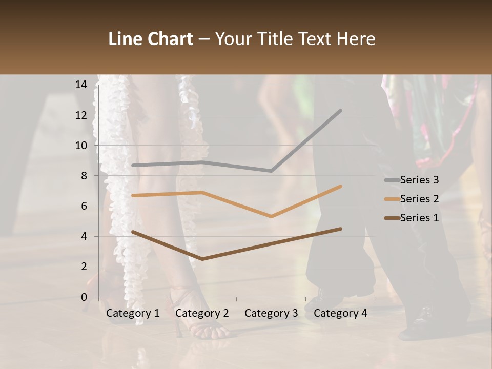 A Group Of People Dancing On A Dance Floor PowerPoint Template