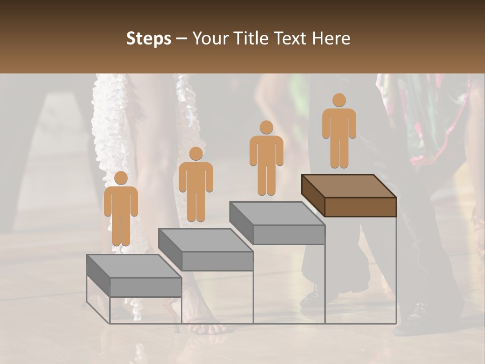 A Group Of People Dancing On A Dance Floor PowerPoint Template