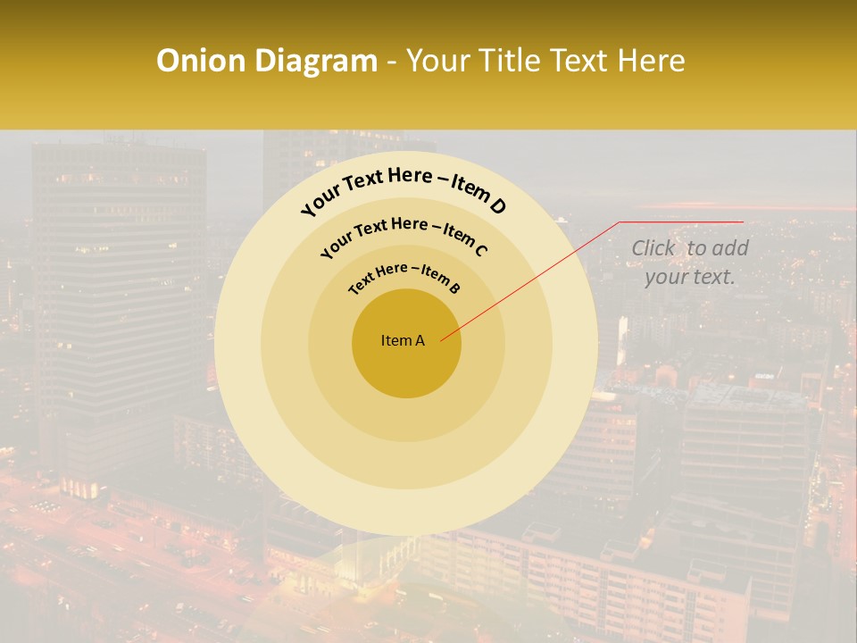 A Picture Of A City At Night Time PowerPoint Template