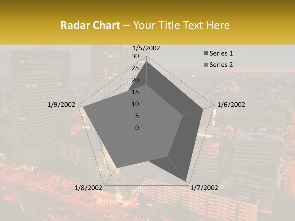 A Picture Of A City At Night Time PowerPoint Template