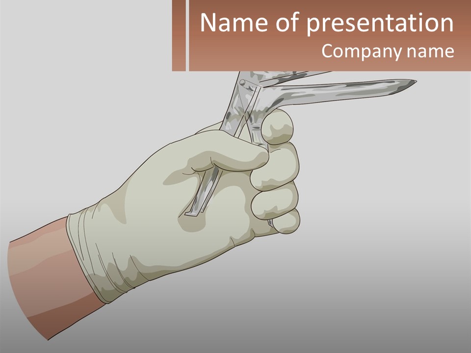 A Person Holding A Pair Of Scissors In Their Hand PowerPoint Template