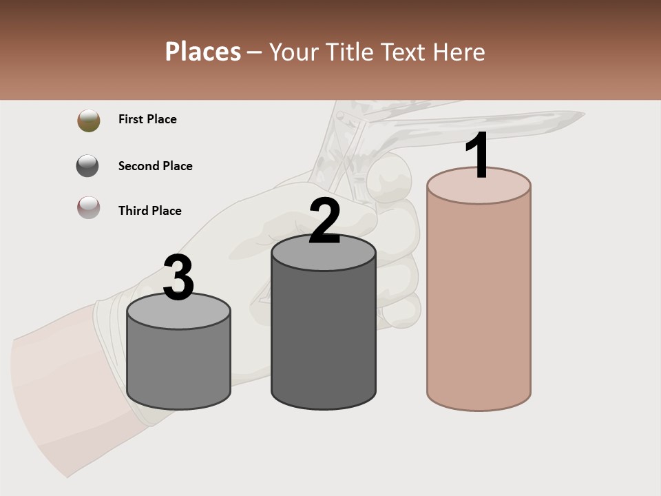 A Person Holding A Pair Of Scissors In Their Hand PowerPoint Template