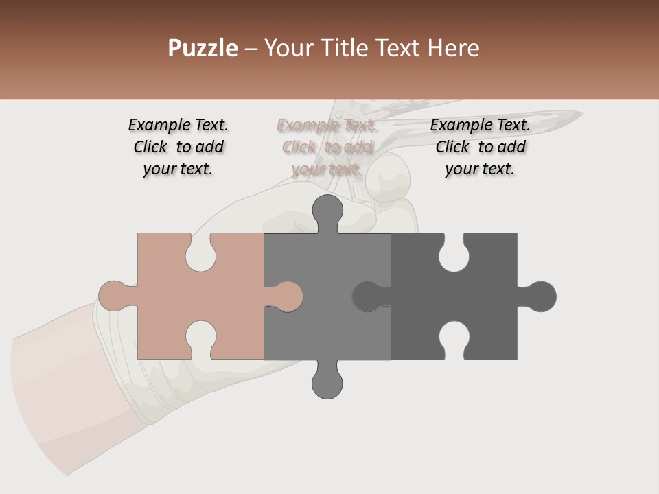 A Person Holding A Pair Of Scissors In Their Hand PowerPoint Template