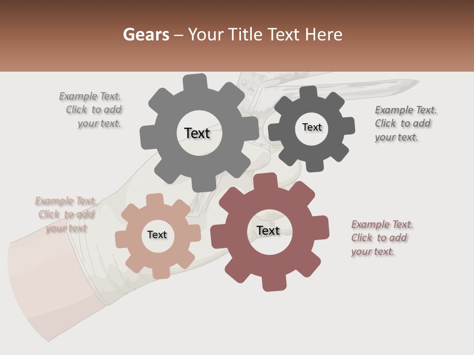 A Person Holding A Pair Of Scissors In Their Hand PowerPoint Template