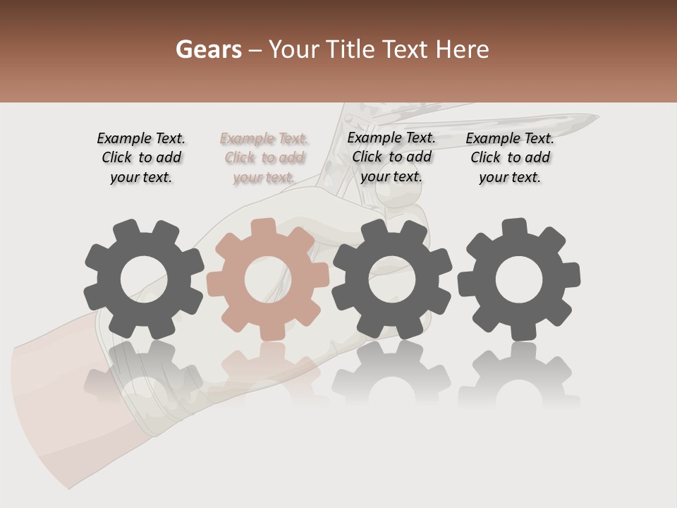 A Person Holding A Pair Of Scissors In Their Hand PowerPoint Template