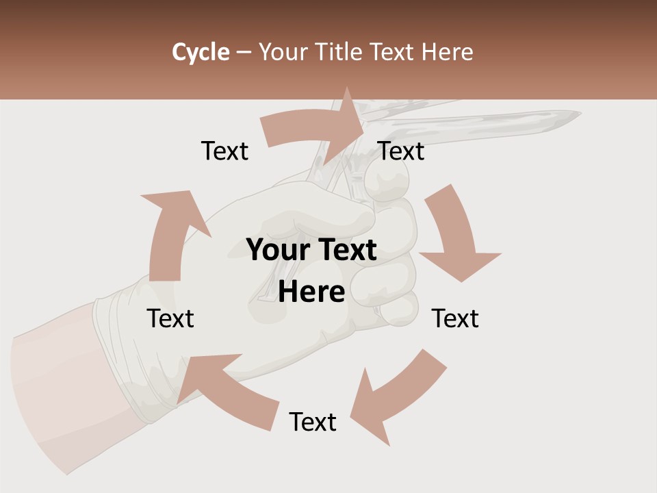 A Person Holding A Pair Of Scissors In Their Hand PowerPoint Template