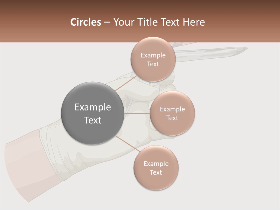 A Person Holding A Pair Of Scissors In Their Hand PowerPoint Template