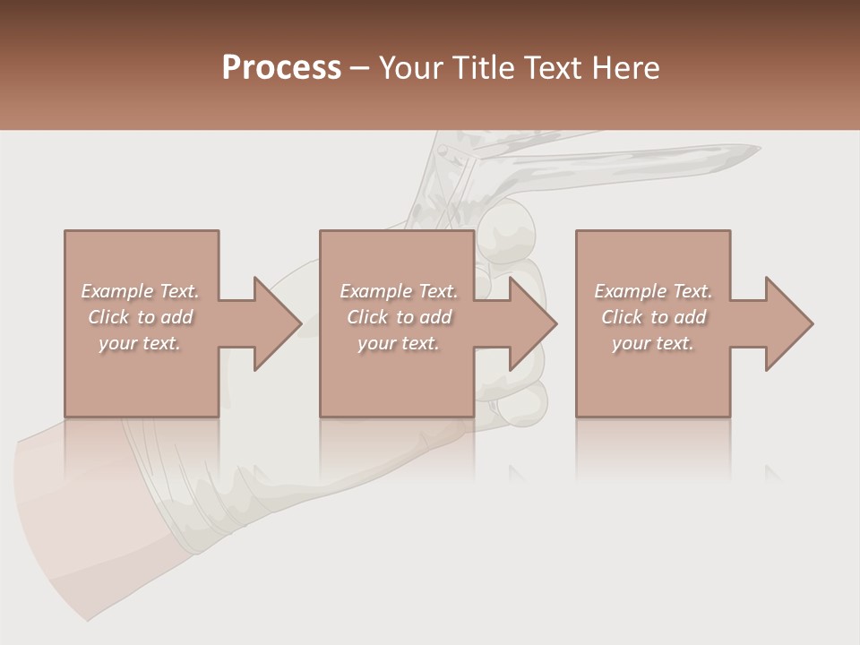 A Person Holding A Pair Of Scissors In Their Hand PowerPoint Template