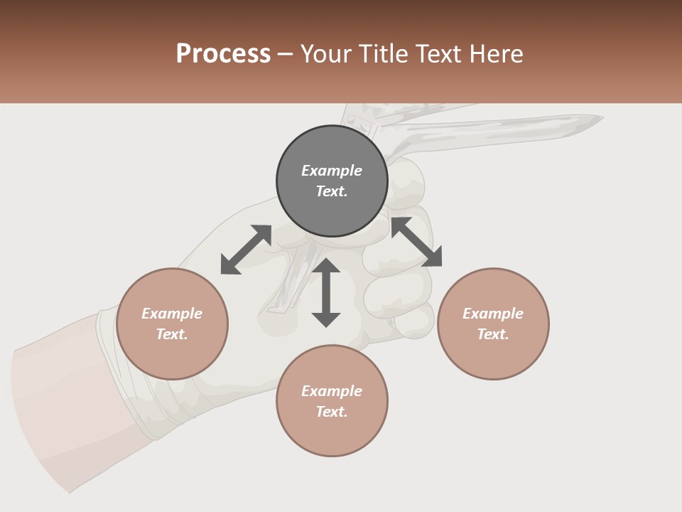 A Person Holding A Pair Of Scissors In Their Hand PowerPoint Template