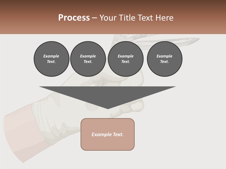 A Person Holding A Pair Of Scissors In Their Hand PowerPoint Template