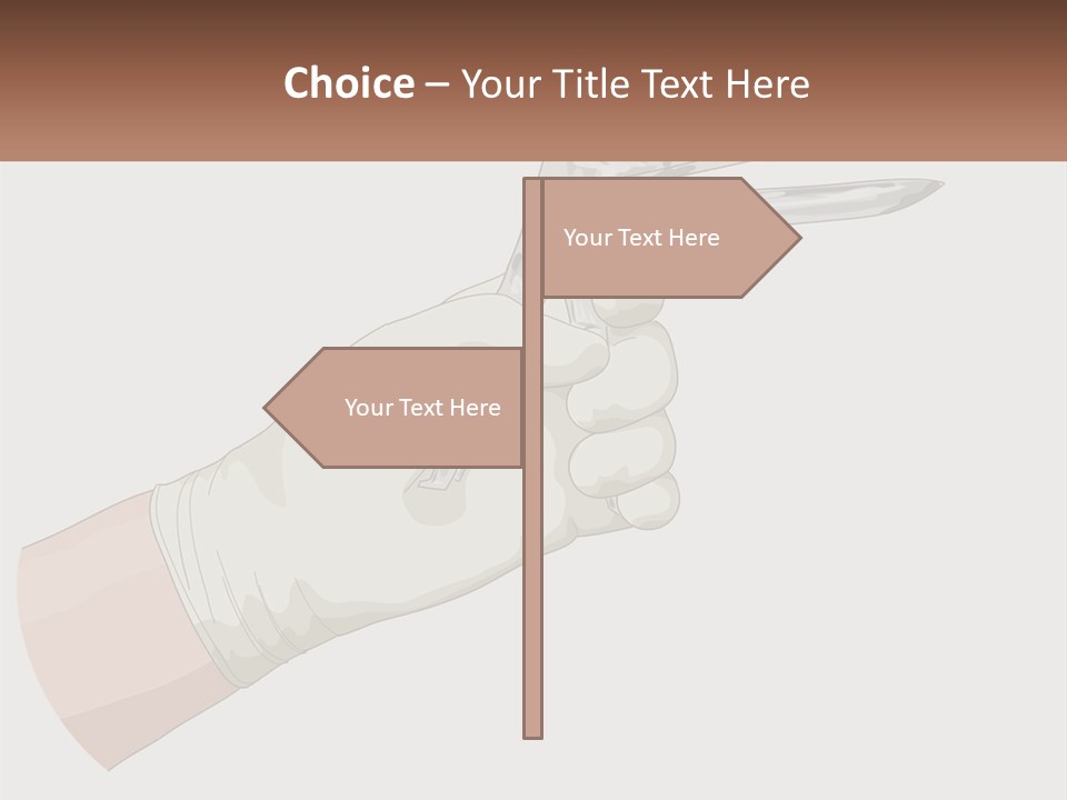 A Person Holding A Pair Of Scissors In Their Hand PowerPoint Template