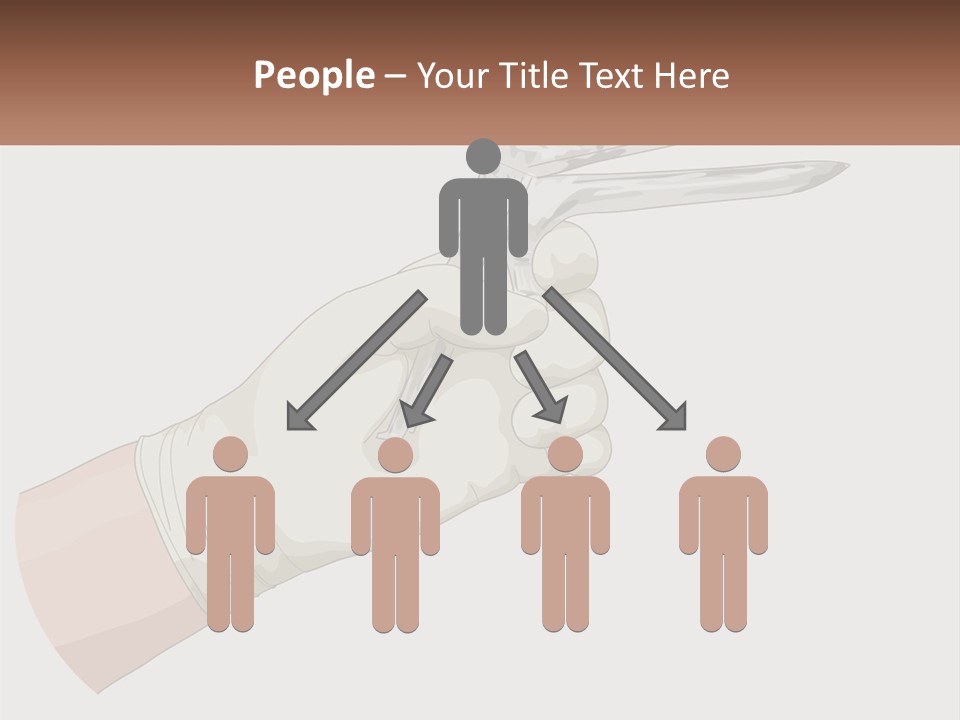 A Person Holding A Pair Of Scissors In Their Hand PowerPoint Template