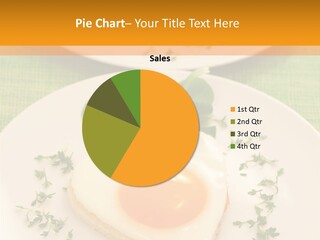 Two Plates With Food On Them On A Table PowerPoint Template