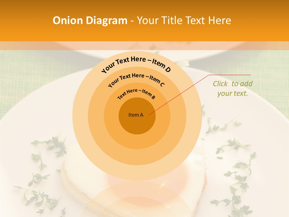 Two Plates With Food On Them On A Table PowerPoint Template