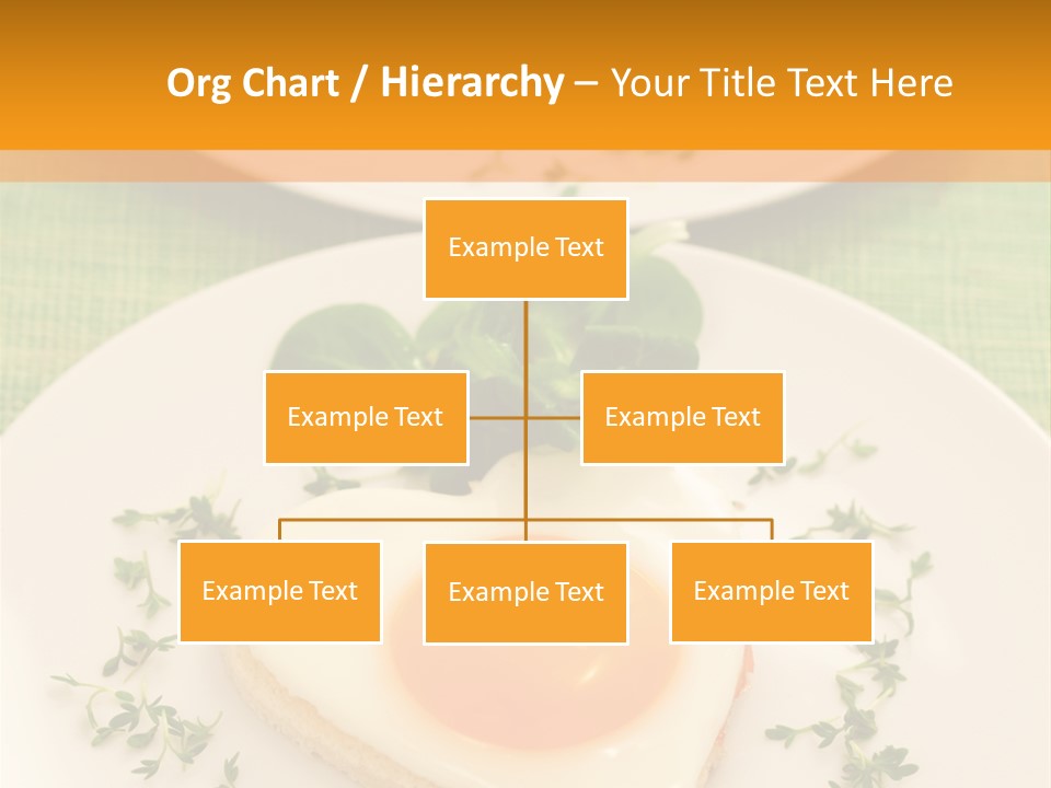 Two Plates With Food On Them On A Table PowerPoint Template